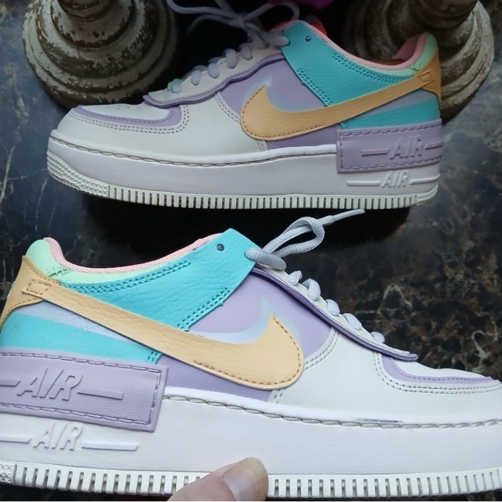 Nike Women’s Air Force One Shadow Streetwear/ Lifestyle Sneaker Women’s Size 7.5 - Picture 6 of 10